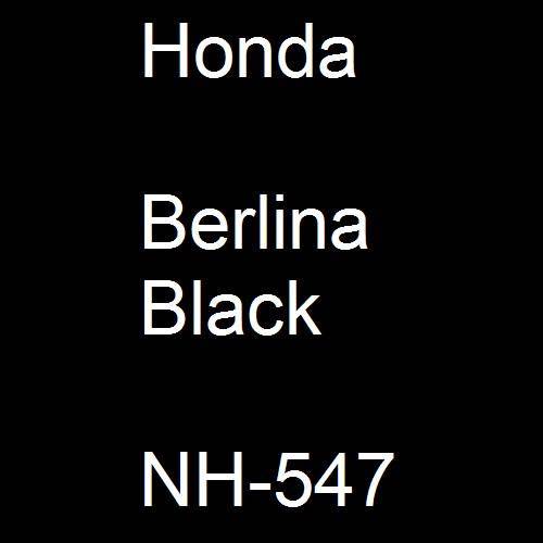 Honda, Berlina Black, NH-547.